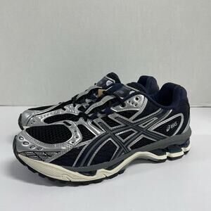 Asics Gel Nimbus 10.1 Black Midnight 1203A543 003 Size 7.5 Men Blue Mesh Runner